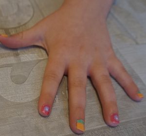 FabLab Nail Art #kids #kidscrafts #nailart #nails #colours #childrencraft #fablab