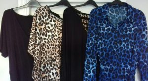 Simply Be Autumn Winter Black and animal print tops.